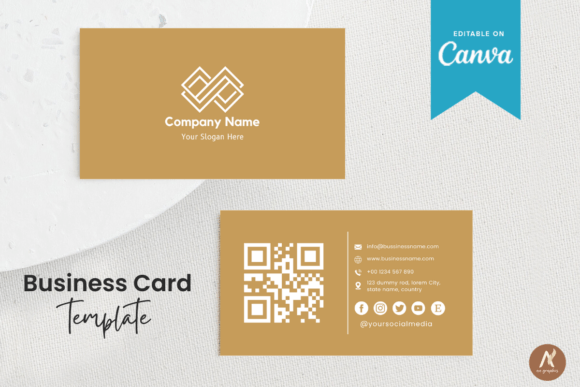 Dark New Editable Business Card Template: Modern & Minimal