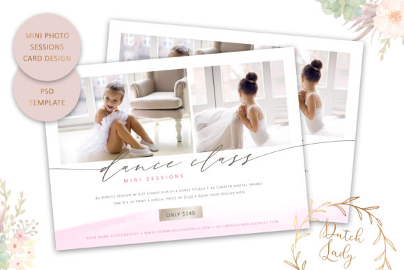 Design Stunning Photo Session Cards with This PSD Template
