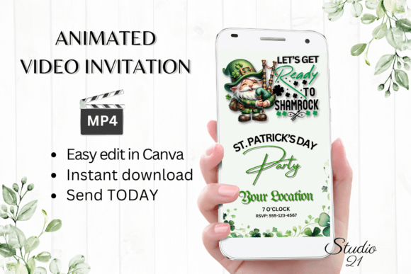 Ditch the Paper: Craft a Festive Digital Saint Patrick's Day Invitation