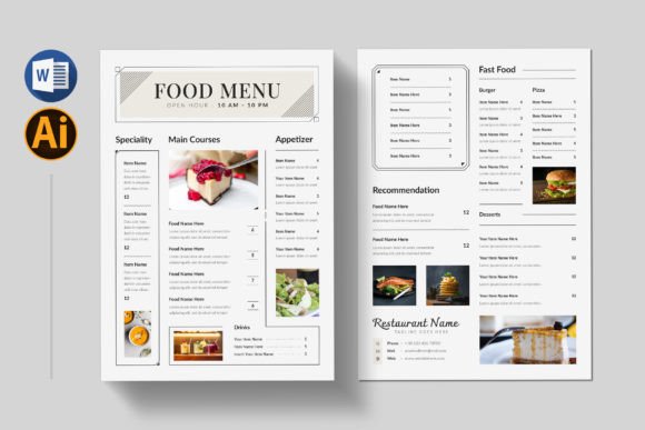 Elevate Your Brand: The Modern Restaurant Menu Template