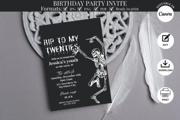 RIP to My Twenties Birthday Invite: A Designer's Take