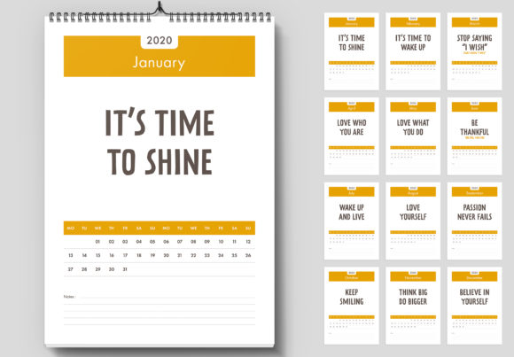 Wall Calendar Quotes: A Template for Modern Design