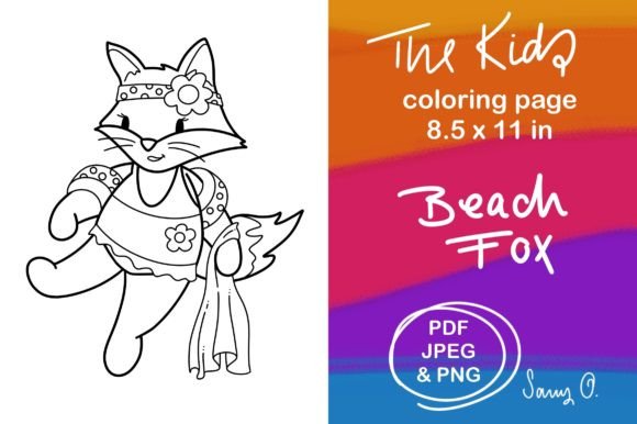 Woodlands Fox Girl Summer Coloring Pages: A Creative Toolkit